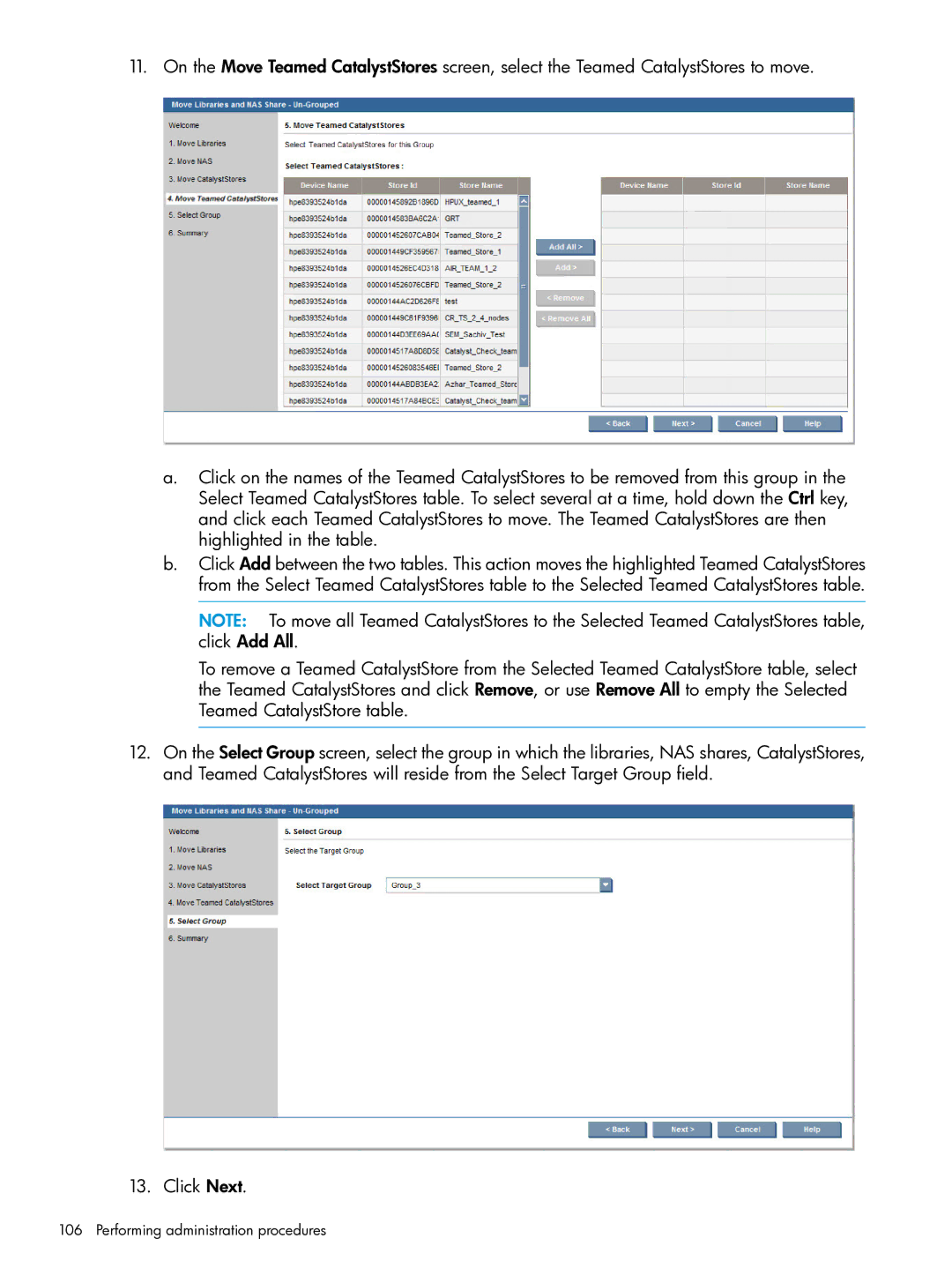 HP EMA/ESA/MA Replication Software manual Performing administration procedures 