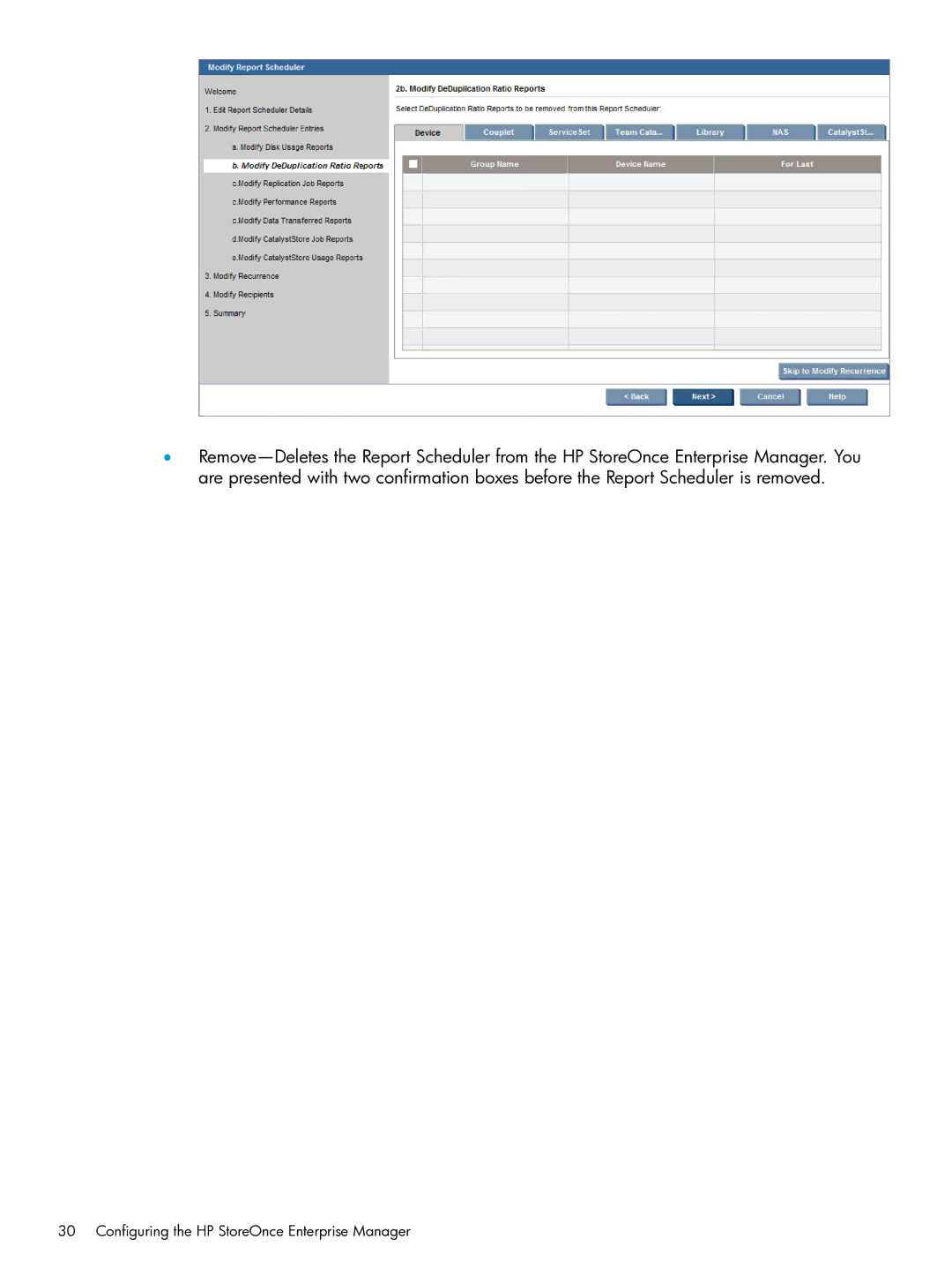 HP EMA/ESA/MA Replication Software manual Configuring the HP StoreOnce Enterprise Manager 