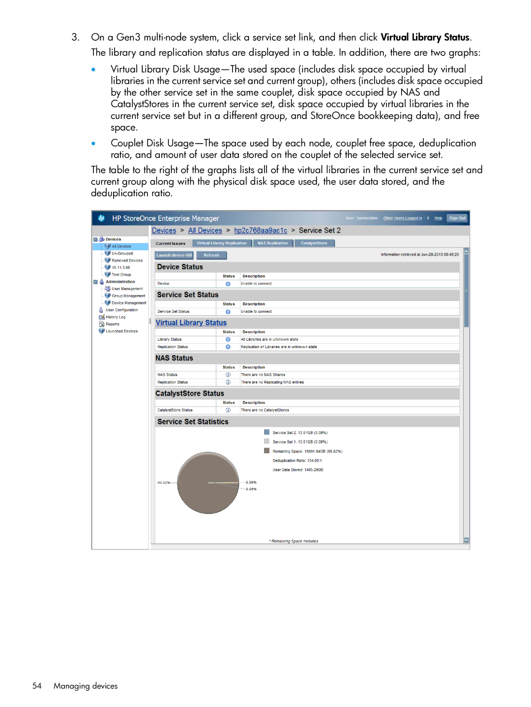 HP EMA/ESA/MA Replication Software manual Managing devices 