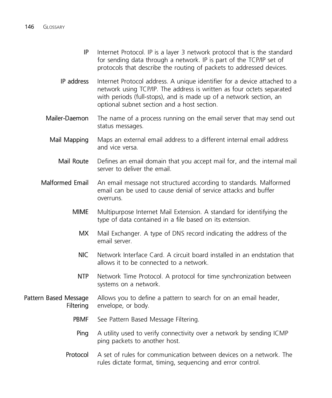 HP Email Firewall Appliance manual Glossary 