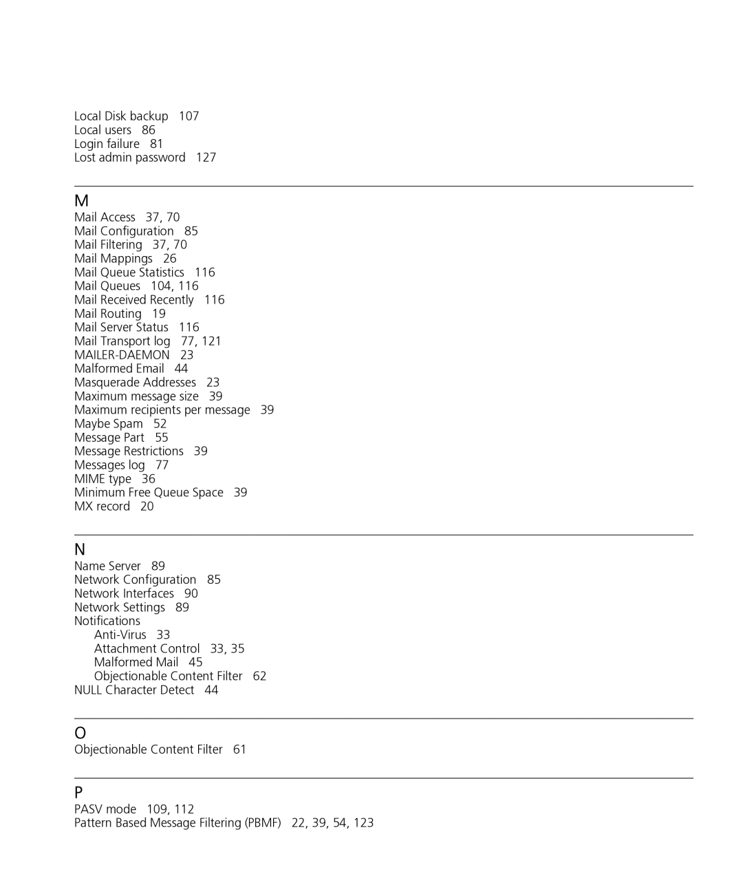 HP Email Firewall Appliance manual 