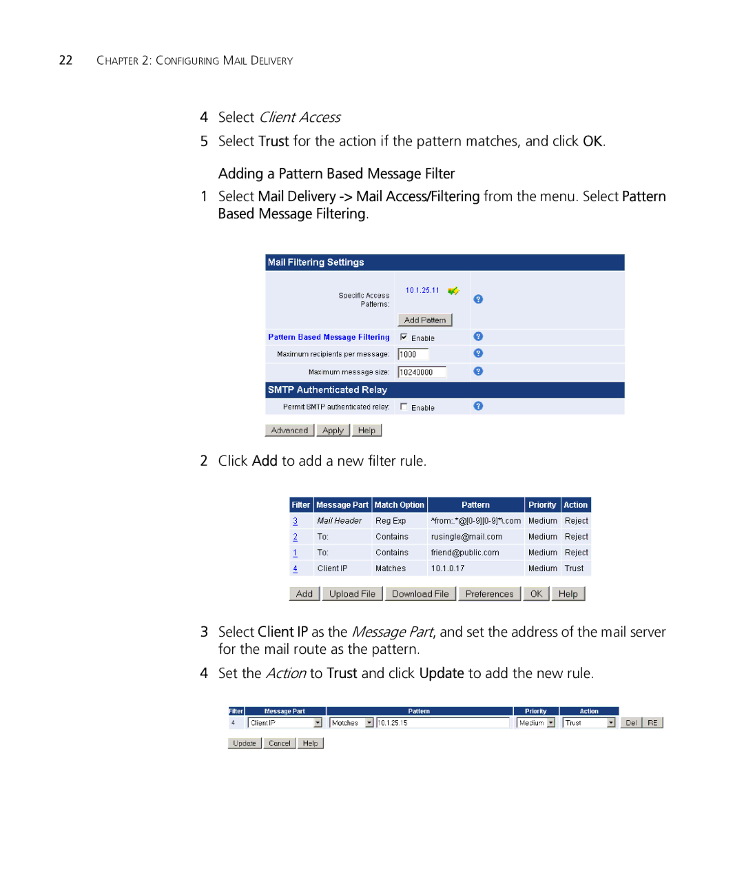 HP Email Firewall Appliance manual Select Client Access 