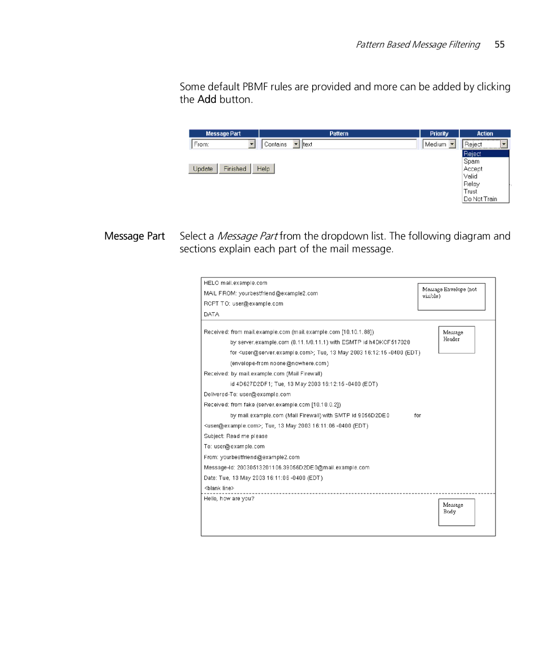 HP Email Firewall Appliance manual Pattern Based Message Filtering 