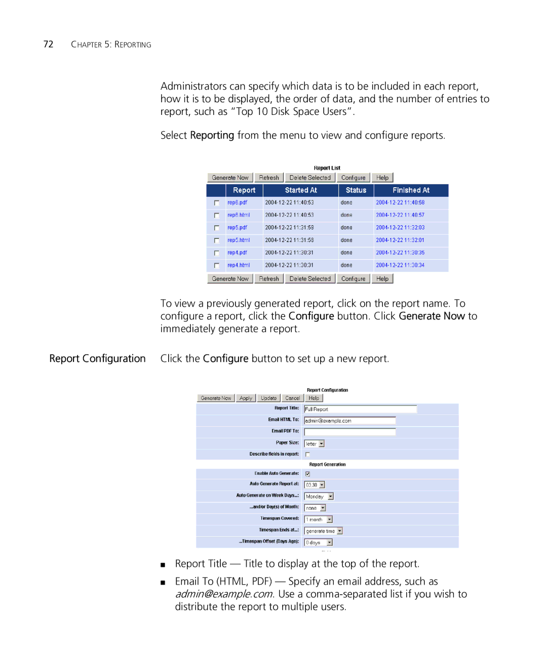 HP Email Firewall Appliance manual Reporting 