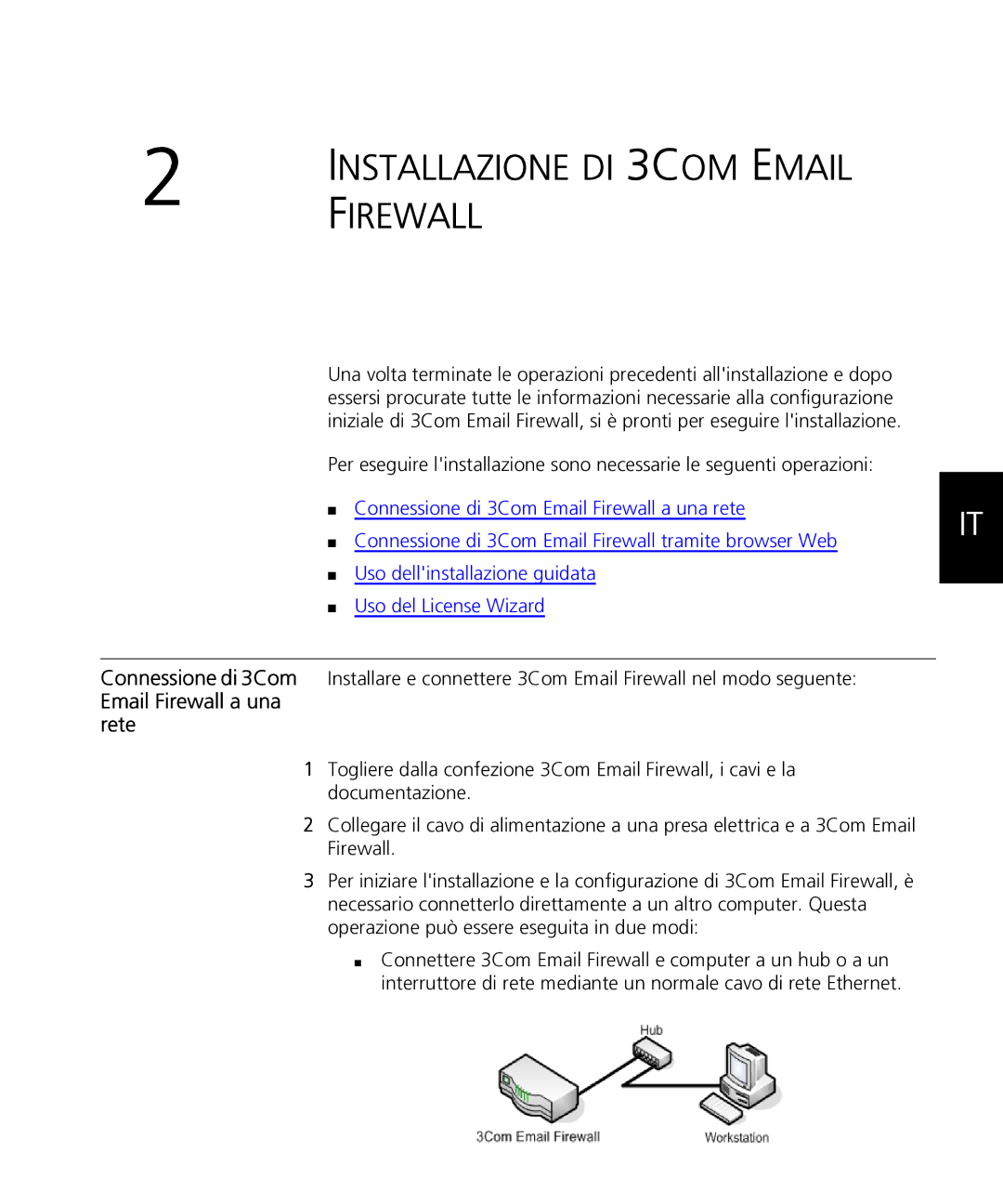 HP Email Firewall Appliance manual Email Firewall a una rete 