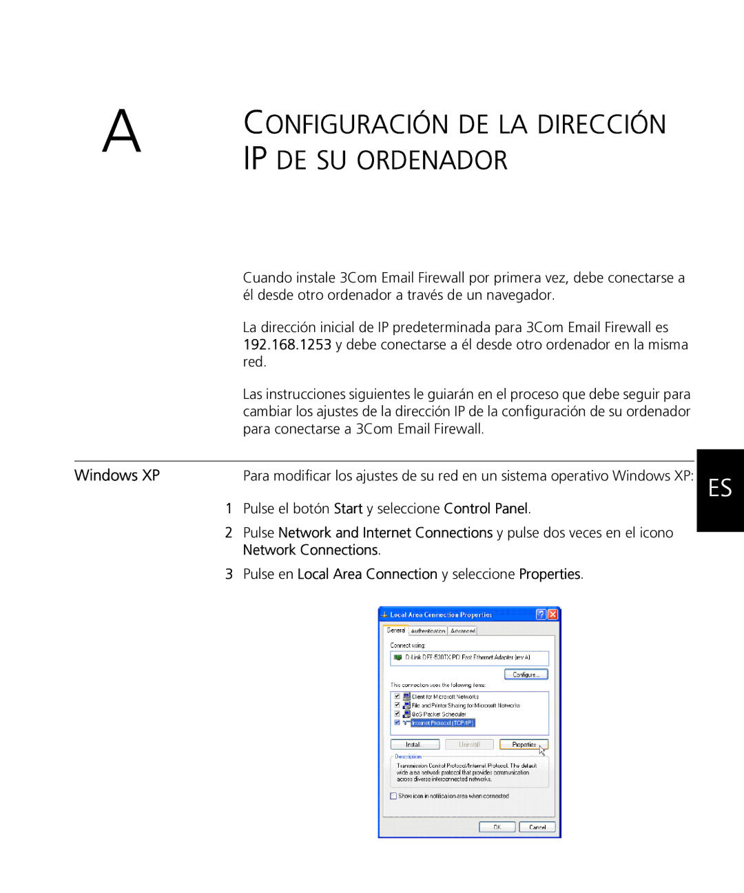 HP Email Firewall Appliance manual IP DE SU Ordenador, Network Connections 