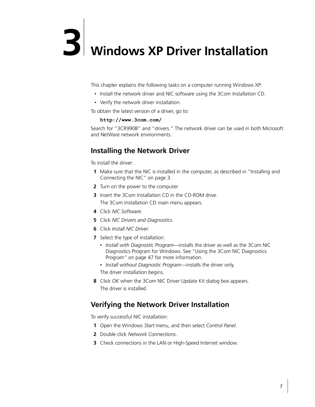 HP Embedded Firewall manual Windows XP Driver Installation 