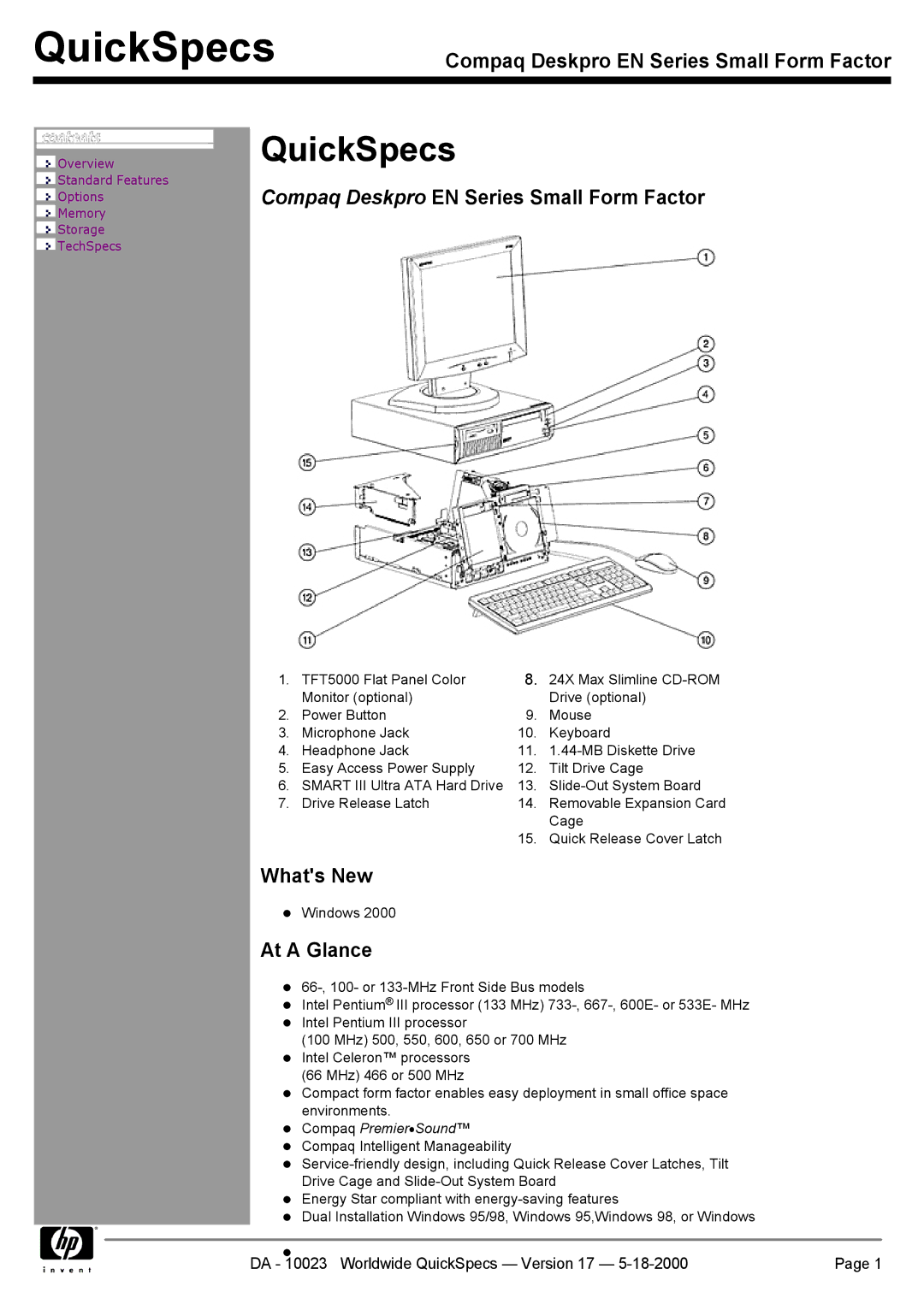 HP EN manual QuickSpecs 