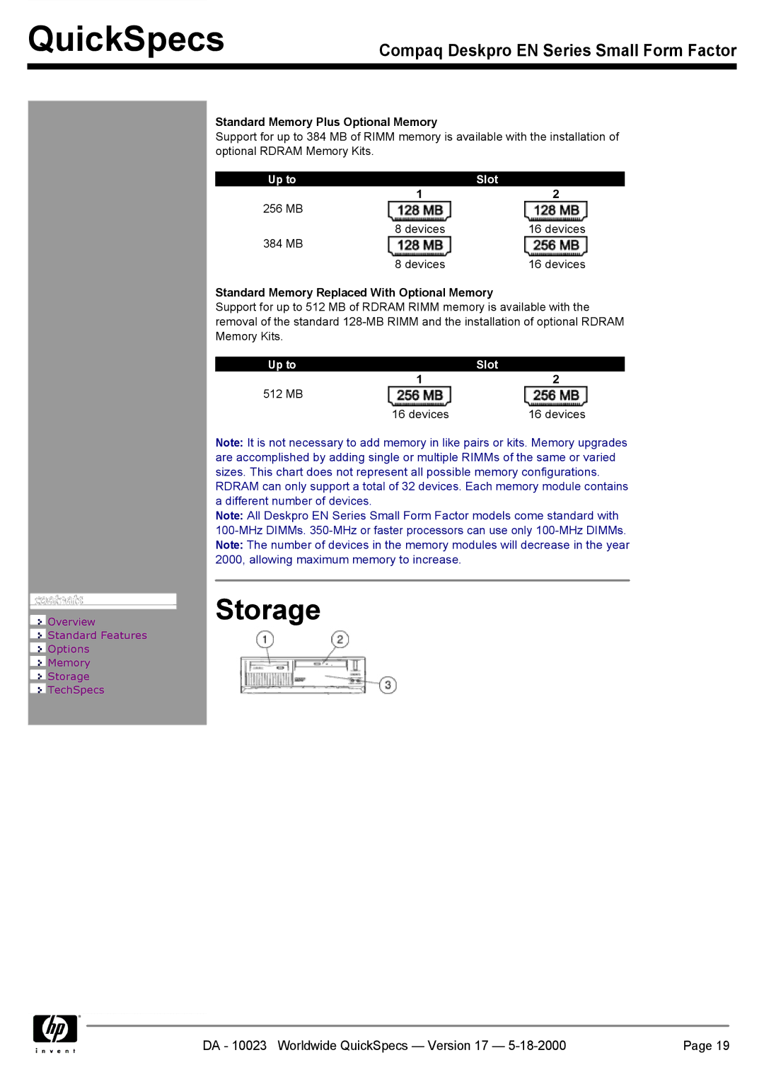 HP EN manual Storage 