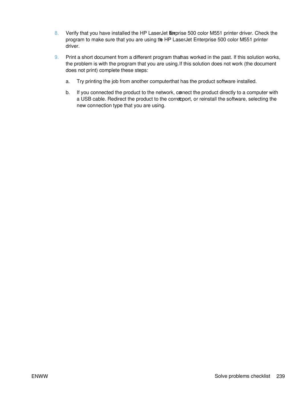 HP Enterprise 500 manual Solve problems checklist 