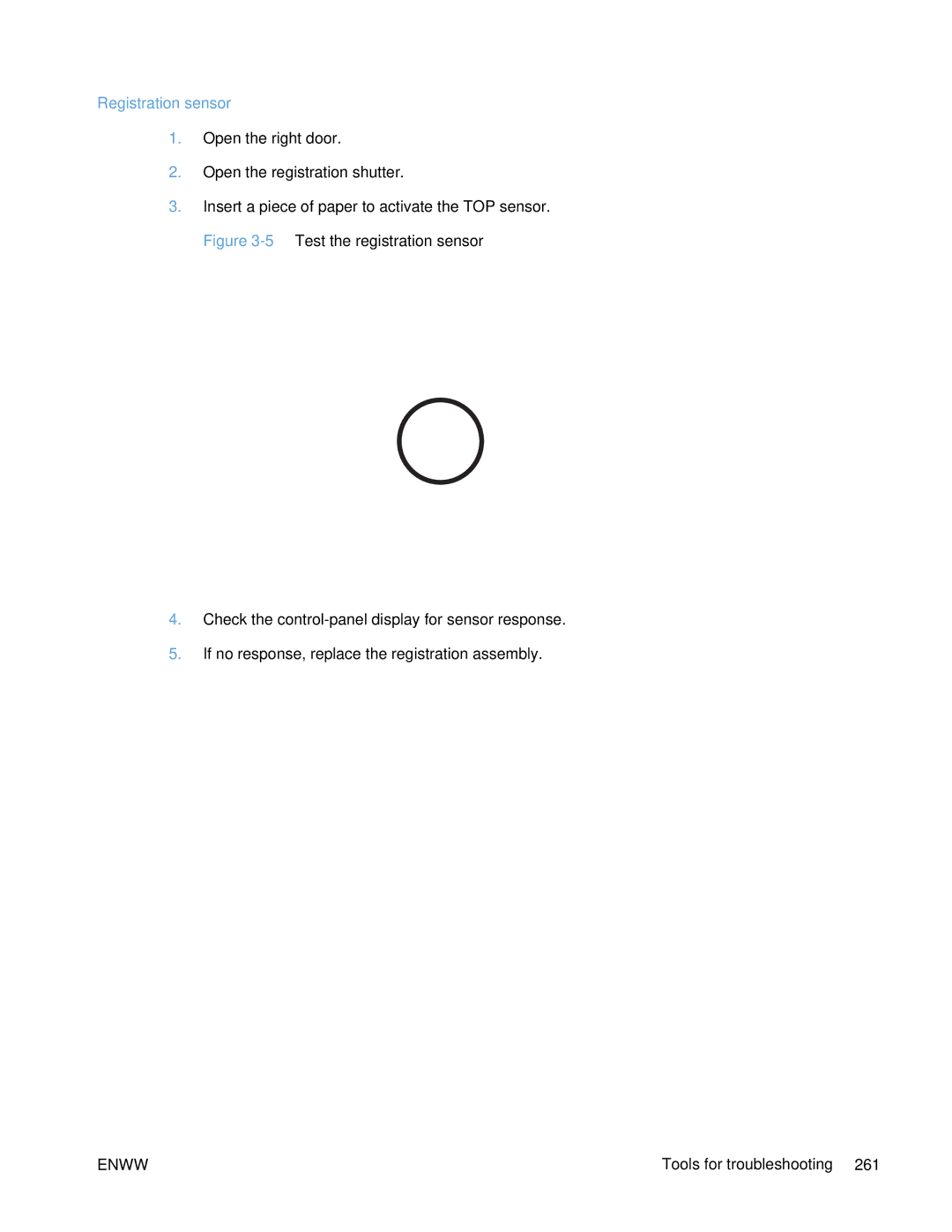 HP Enterprise 500 manual Registration sensor 