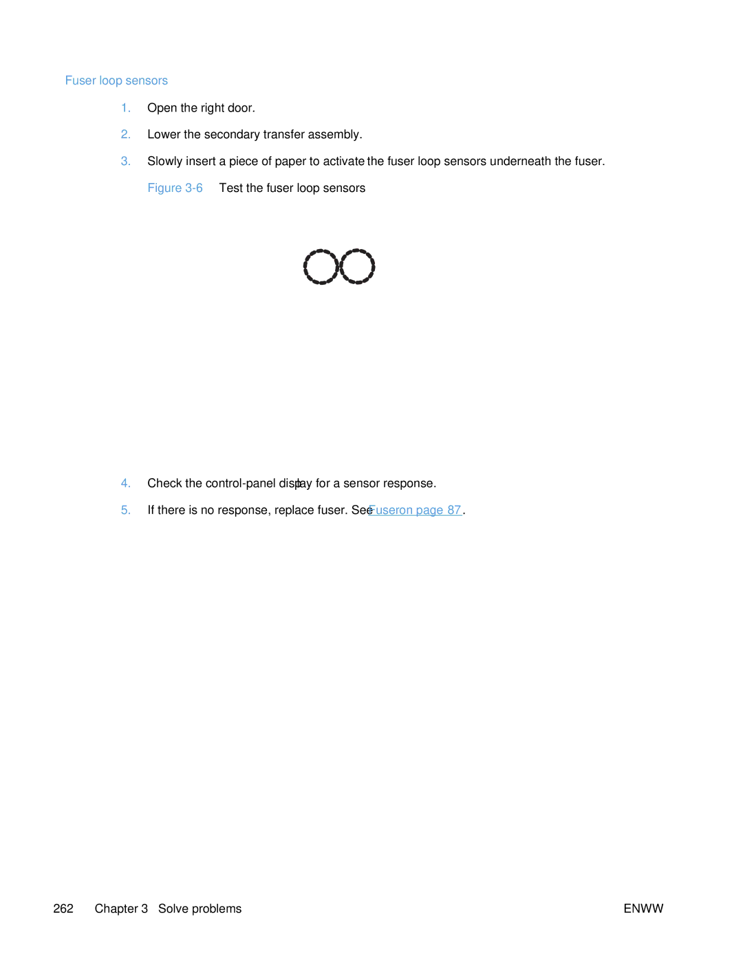 HP Enterprise 500 manual Fuser loop sensors 