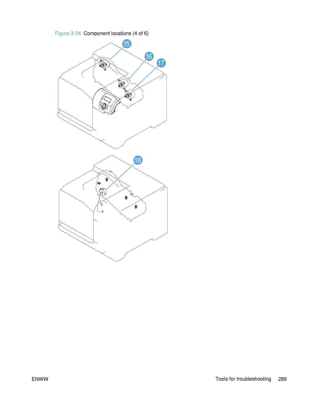 HP Enterprise 500 manual 34Component locations 4 