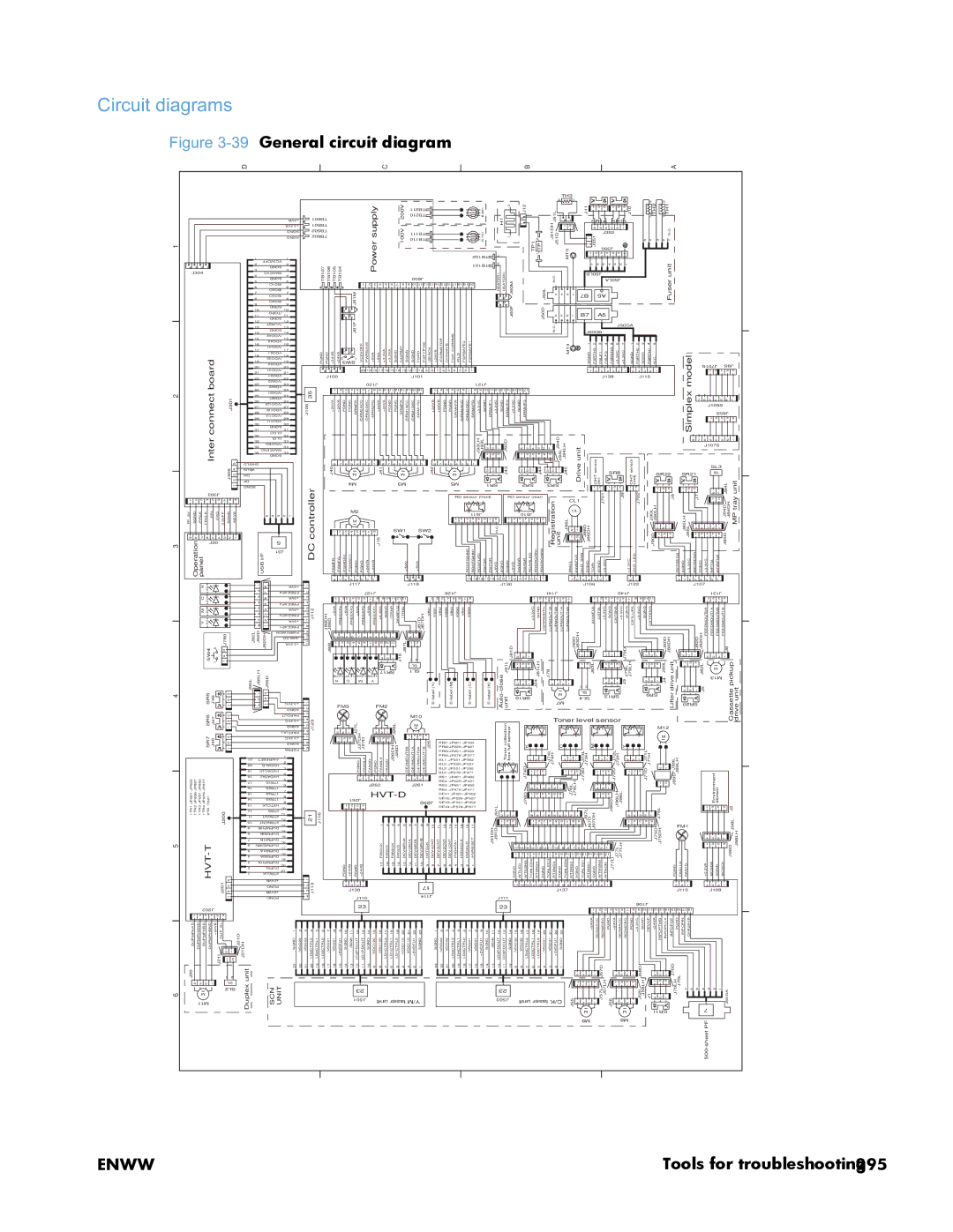 HP Enterprise 500 manual Circuit diagrams, Inter 