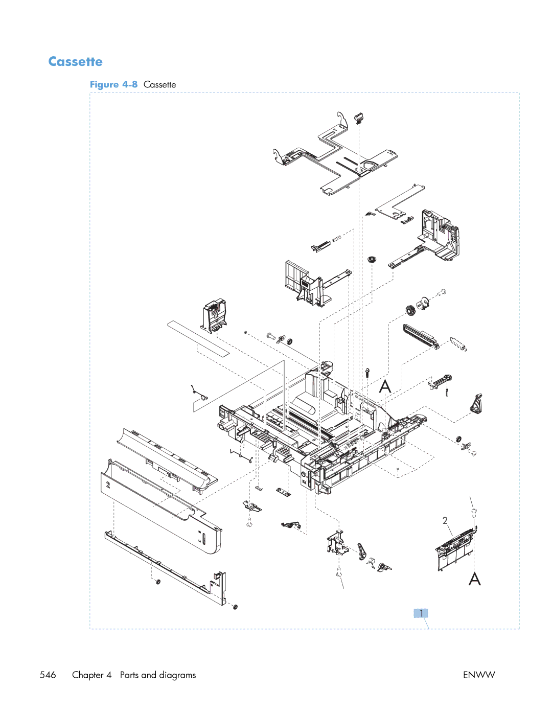 HP Enterprise 500 manual Cassette 