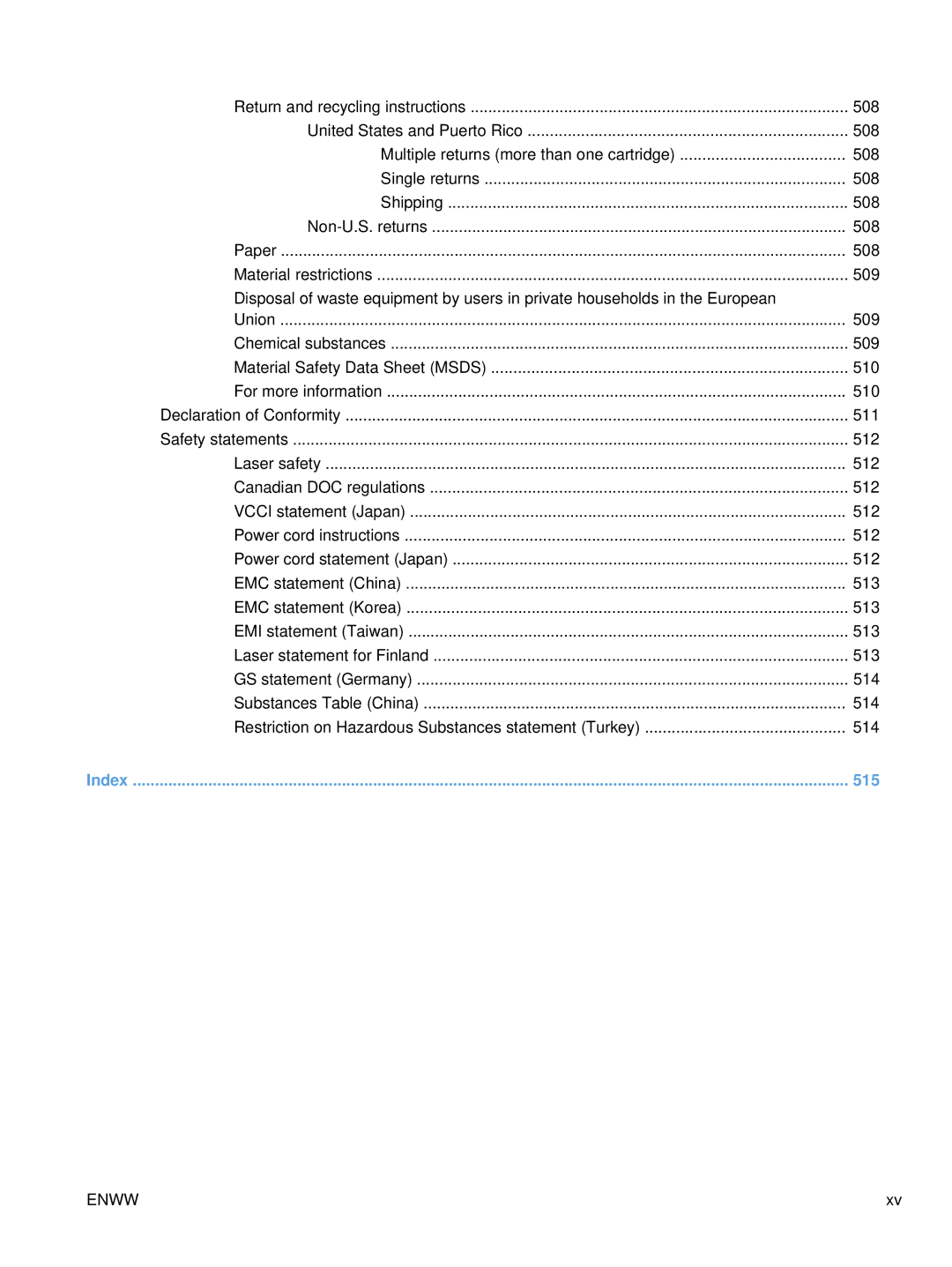 HP Enterprise CC490A manual 515 