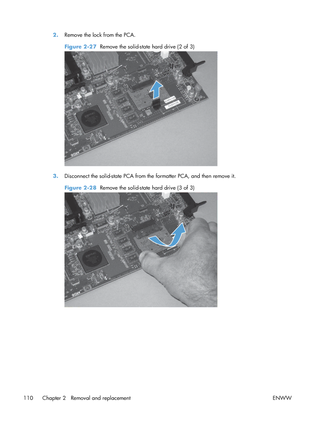 HP Enterprise CP5525 manual Remove the lock from the PCA 