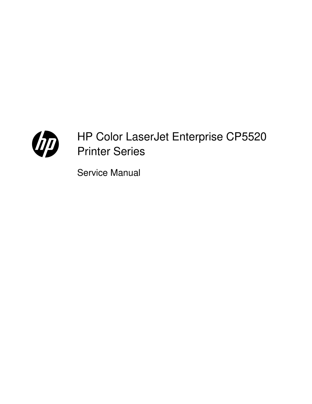 HP Enterprise CP5525 manual HP Color LaserJet Enterprise CP5520 Printer Series 