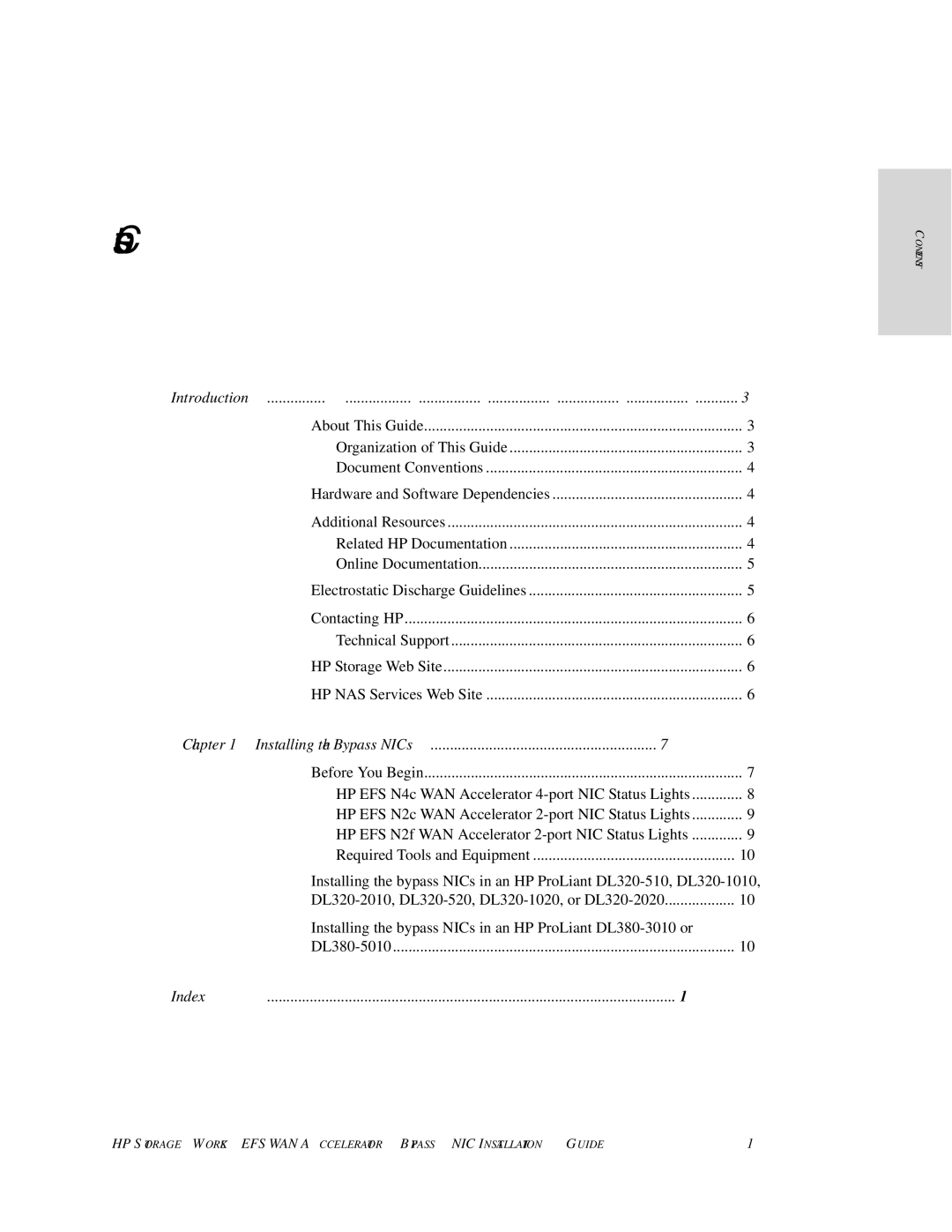 HP Enterprise File Services WAN Accelerator manual Contents 