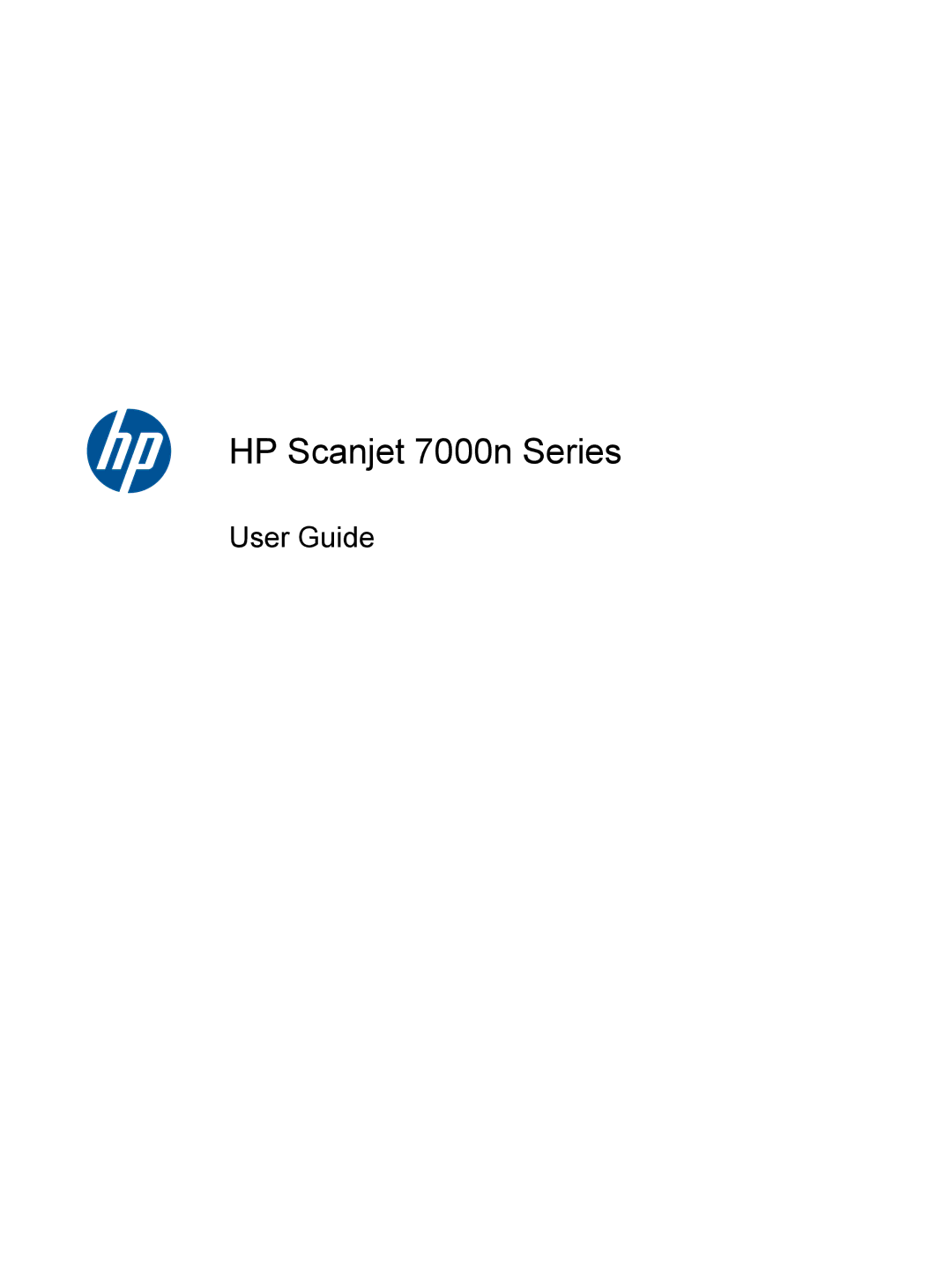 HP Enterprise Flow 7000 S2 Sheet-Feed 7000N, Enterprise Flow 7000 S2 Sheet-Feed L2730BBGJ manual HP Scanjet 7000n Series 