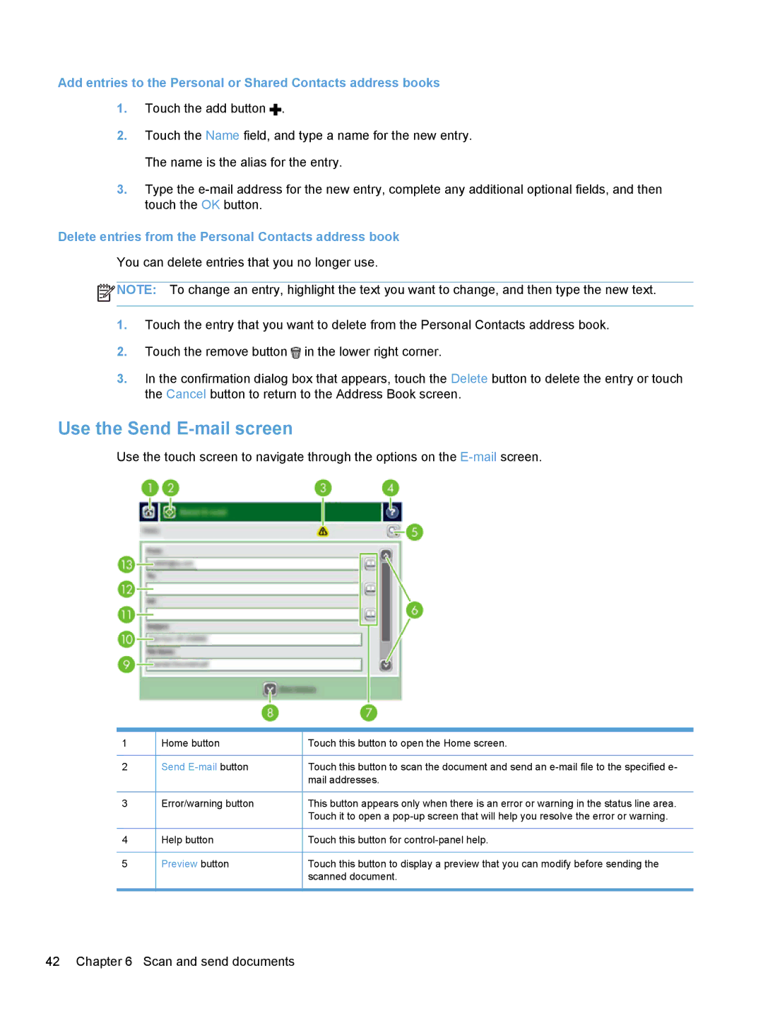 HP Enterprise Flow 7000 S2 Sheet-Feed L2730BBGJ manual Use the Send E-mail screen, Send E-mail button, Preview button 