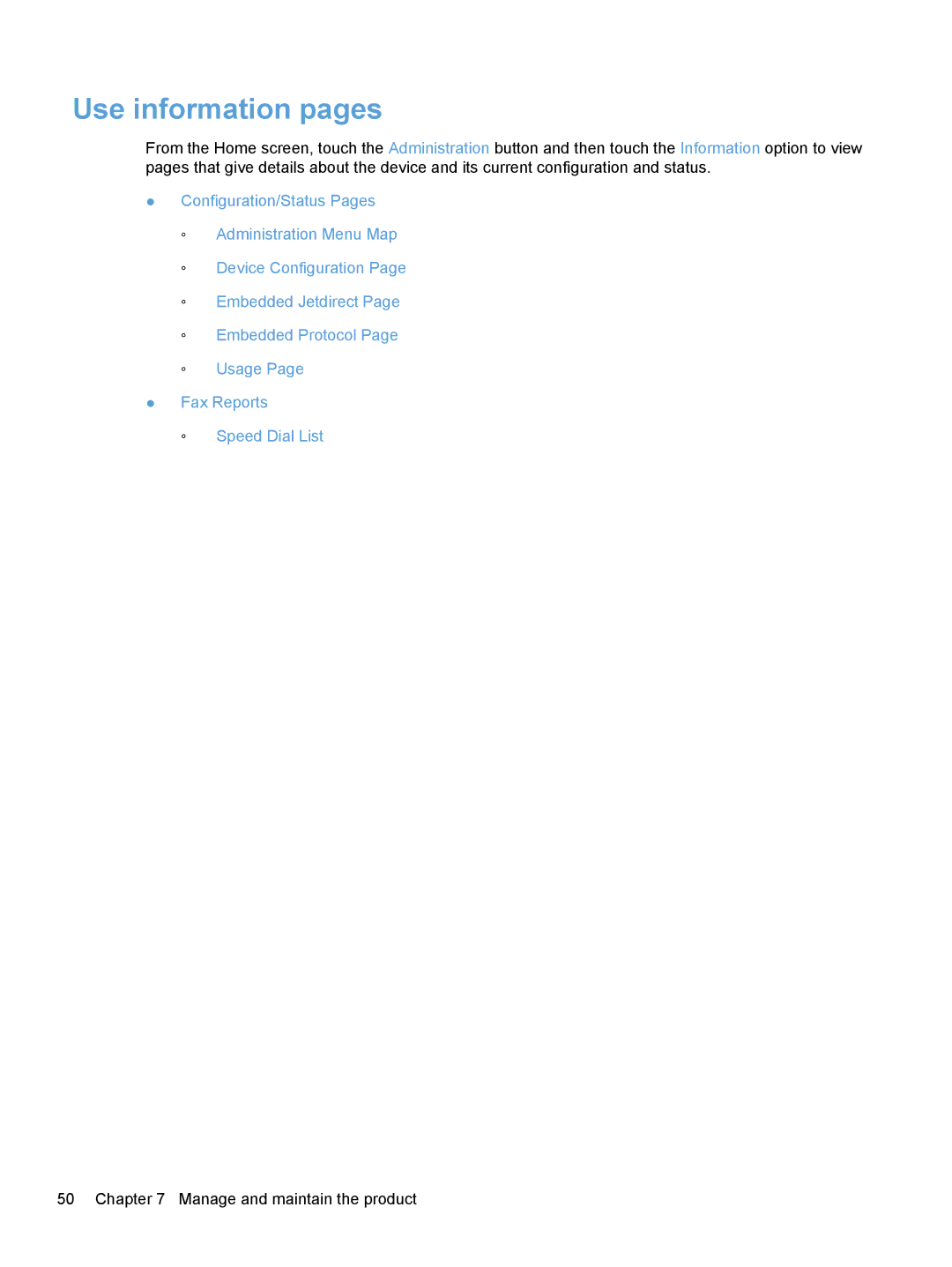 HP Enterprise Flow 7000 S2 Sheet-Feed L2730BBGJ, Enterprise Flow 7000 S2 Sheet-Feed 7000N manual Use information pages 