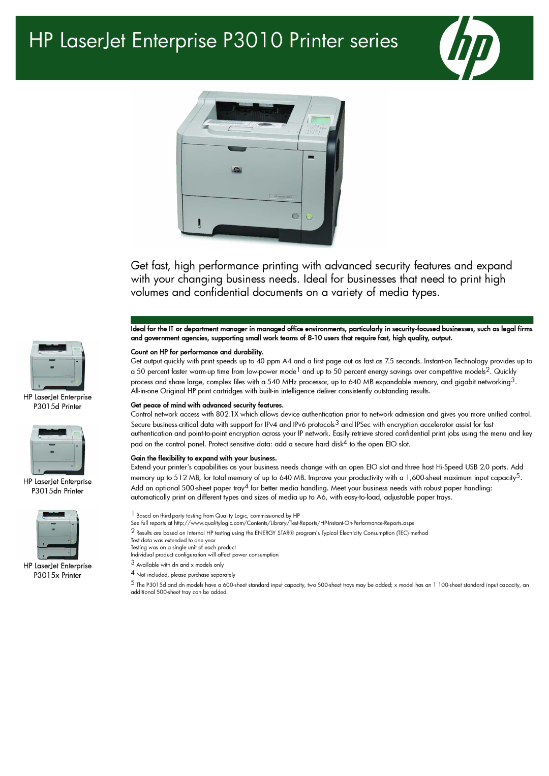 HP ENTERPRISE P3010 manual HP LaserJet Enterprise P3010 Printer series 