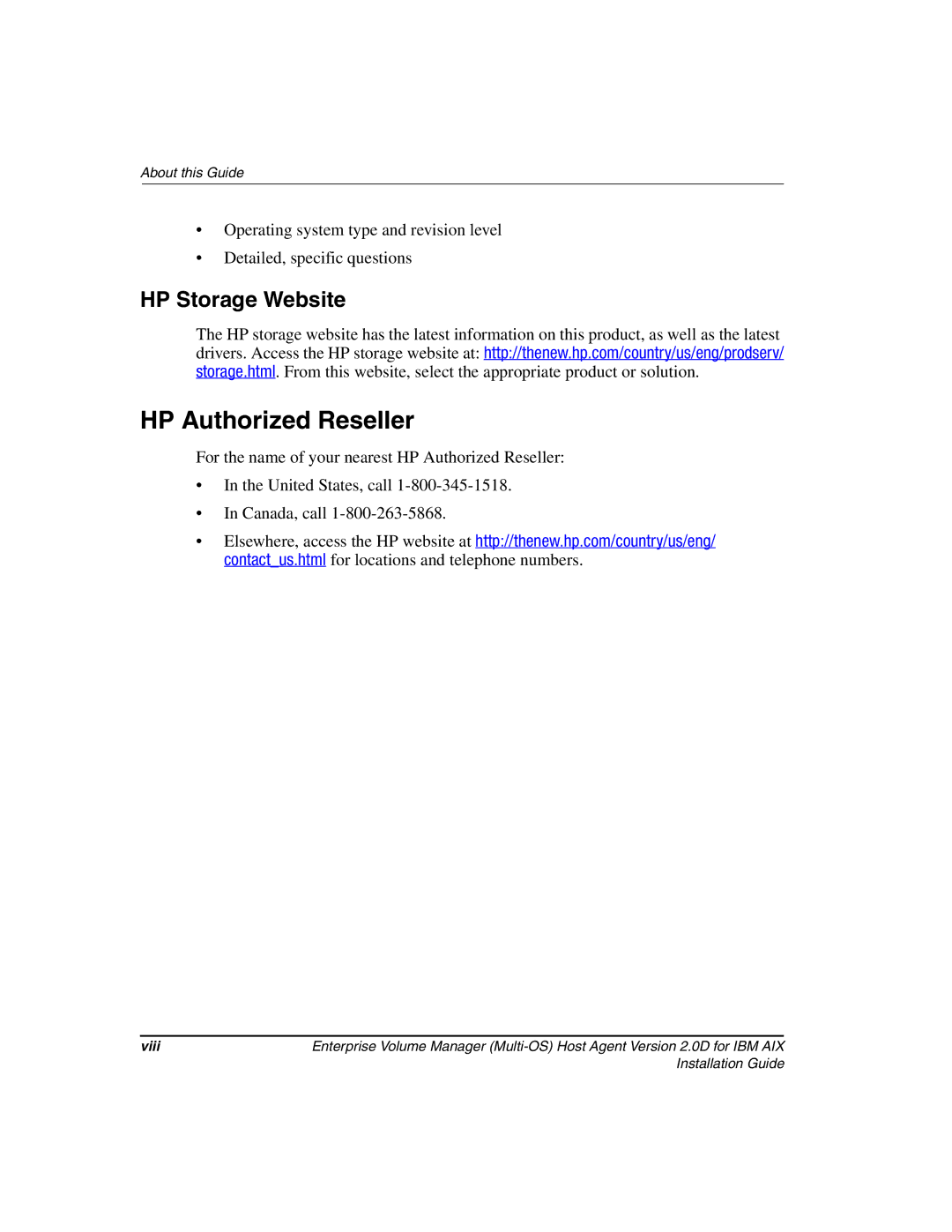 HP Enterprise Volume Manager Software manual HP Authorized Reseller 