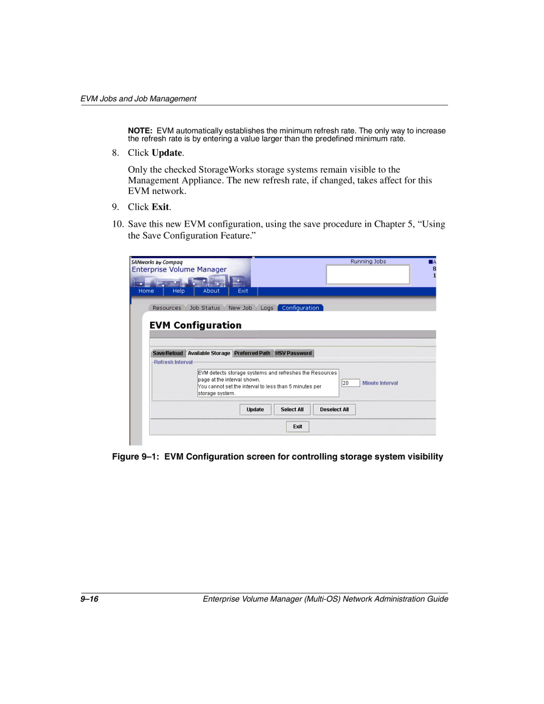 HP Enterprise Volume Manager Software manual EVM Jobs and Job Management 