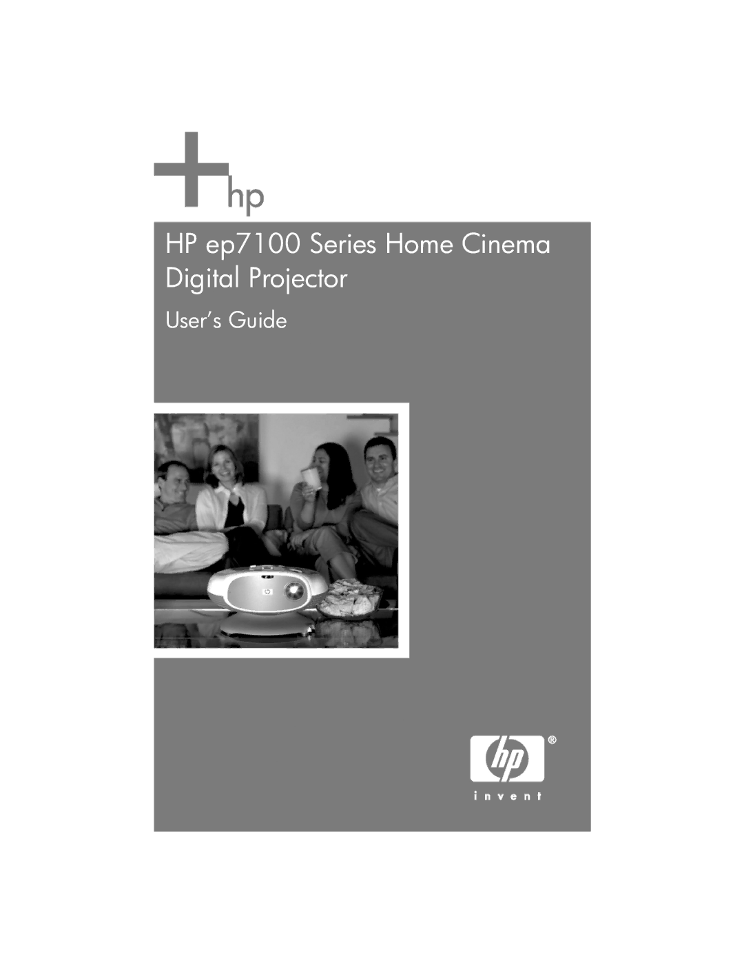 HP manual HP ep7100 Series Home Cinema Digital Projector 