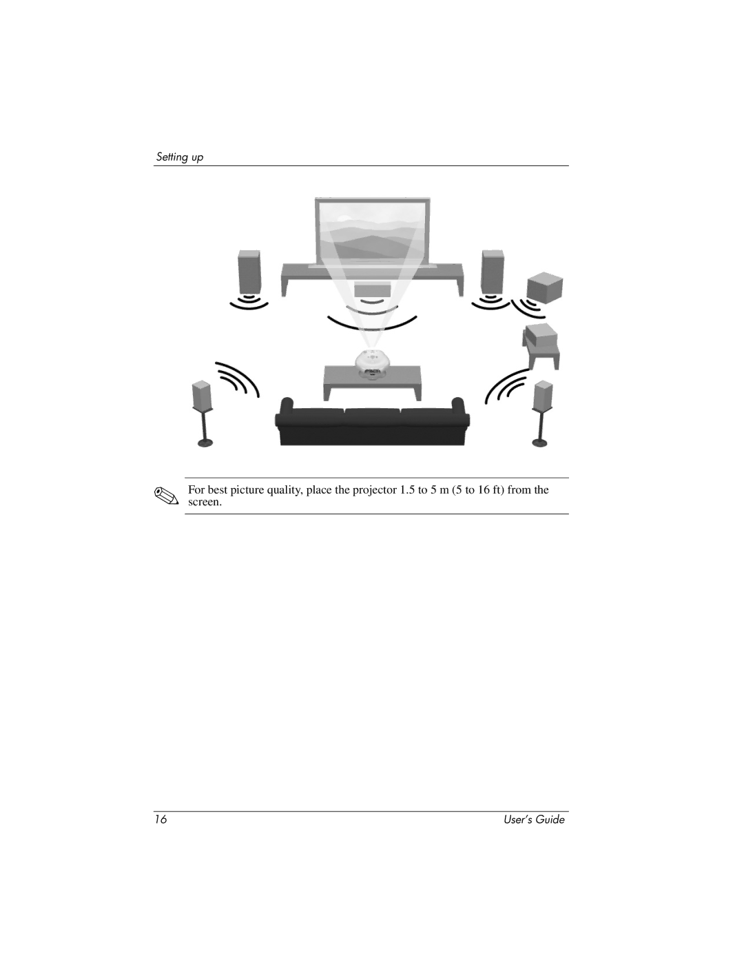 HP ep7100 manual Setting up 