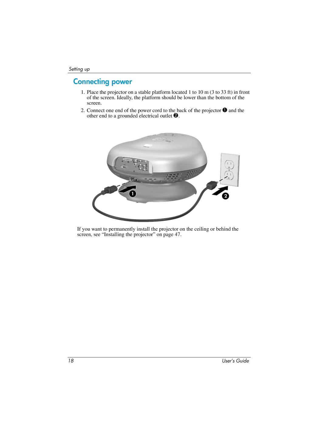 HP ep7100 manual Connecting power 