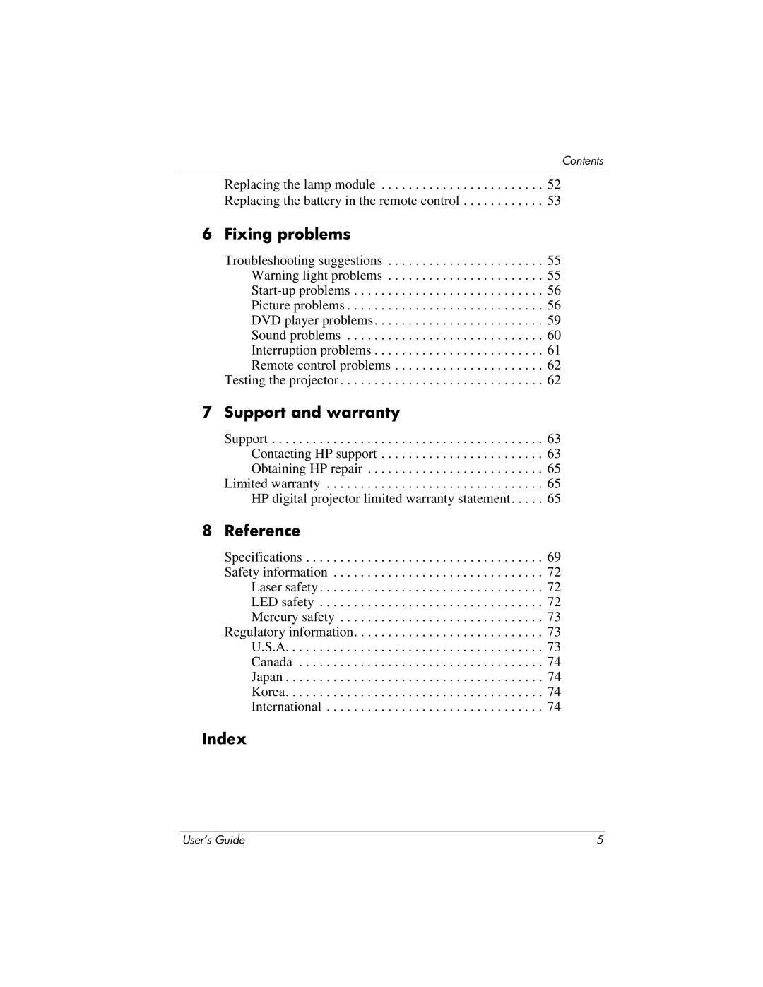 HP ep9010, ep9012 manual Index 