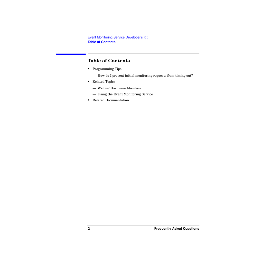 HP Event ing Service manual Table of Contents 