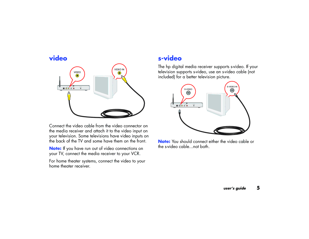 HP EN 5000 Media Receiver, EW 5000 Media Receiver manual Video 