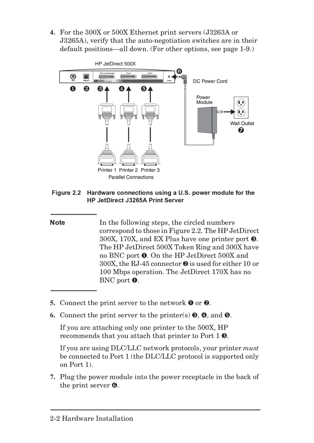 HP EX Plus manual Following steps, the circled numbers 