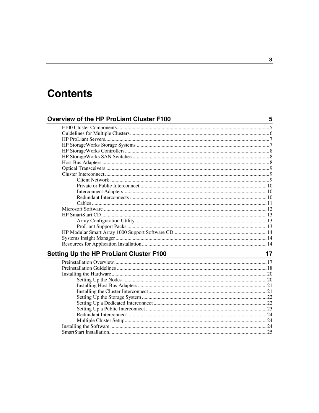 HP F100 manual Contents 