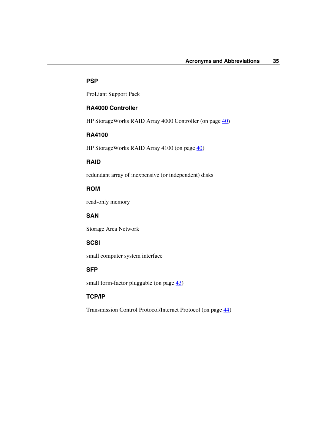 HP F100 manual RA4000 Controller, RA4100 