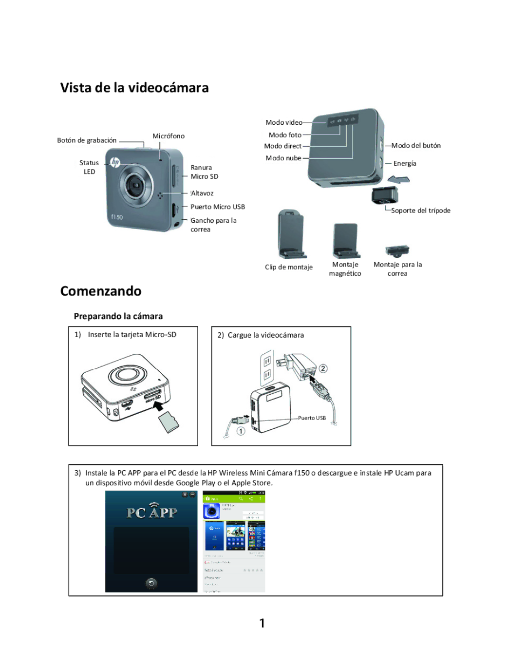 HP f150 manual Vista 