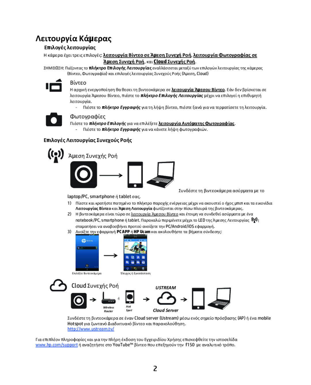 HP f150 manual Cloud 