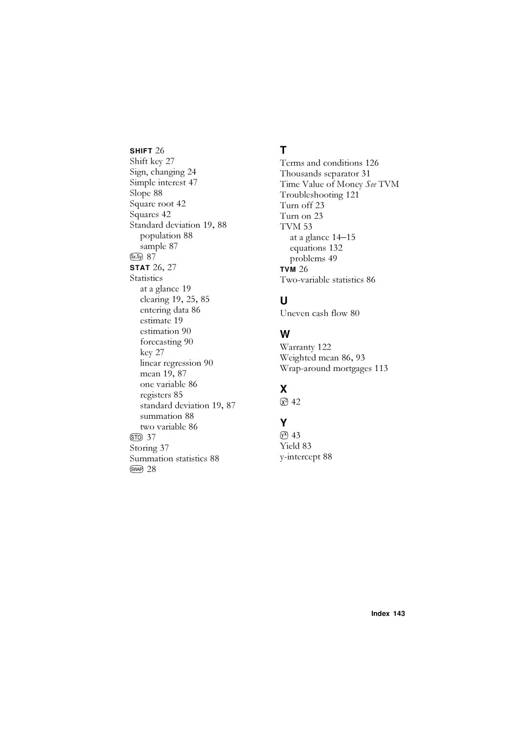 HP F1902-90001 manual 6LJQFKDQJLQJ , Hvwlpdwlrq , Uhjlvwhuv , Vxppdwlrq , 6WRULQJ , Htxdwlrqv  Sureohpv  