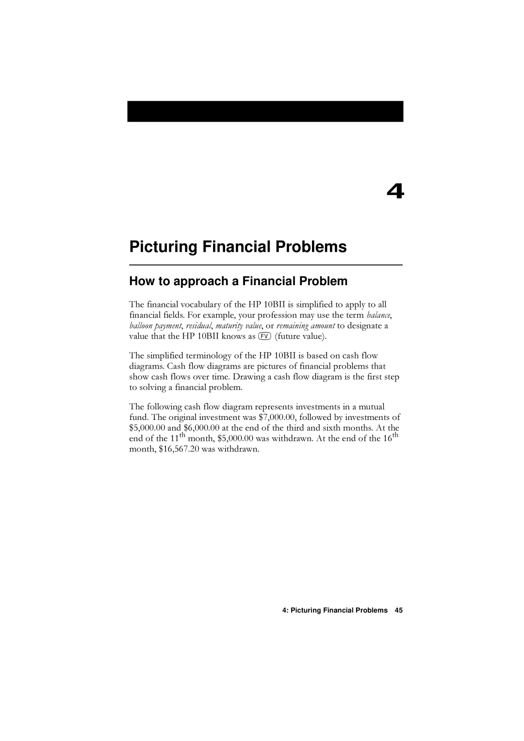 HP F1902-90001 manual Picturing Financial Problems, How to approach a Financial Problem, WrVroylqjDIlqdqfldoSureohp 