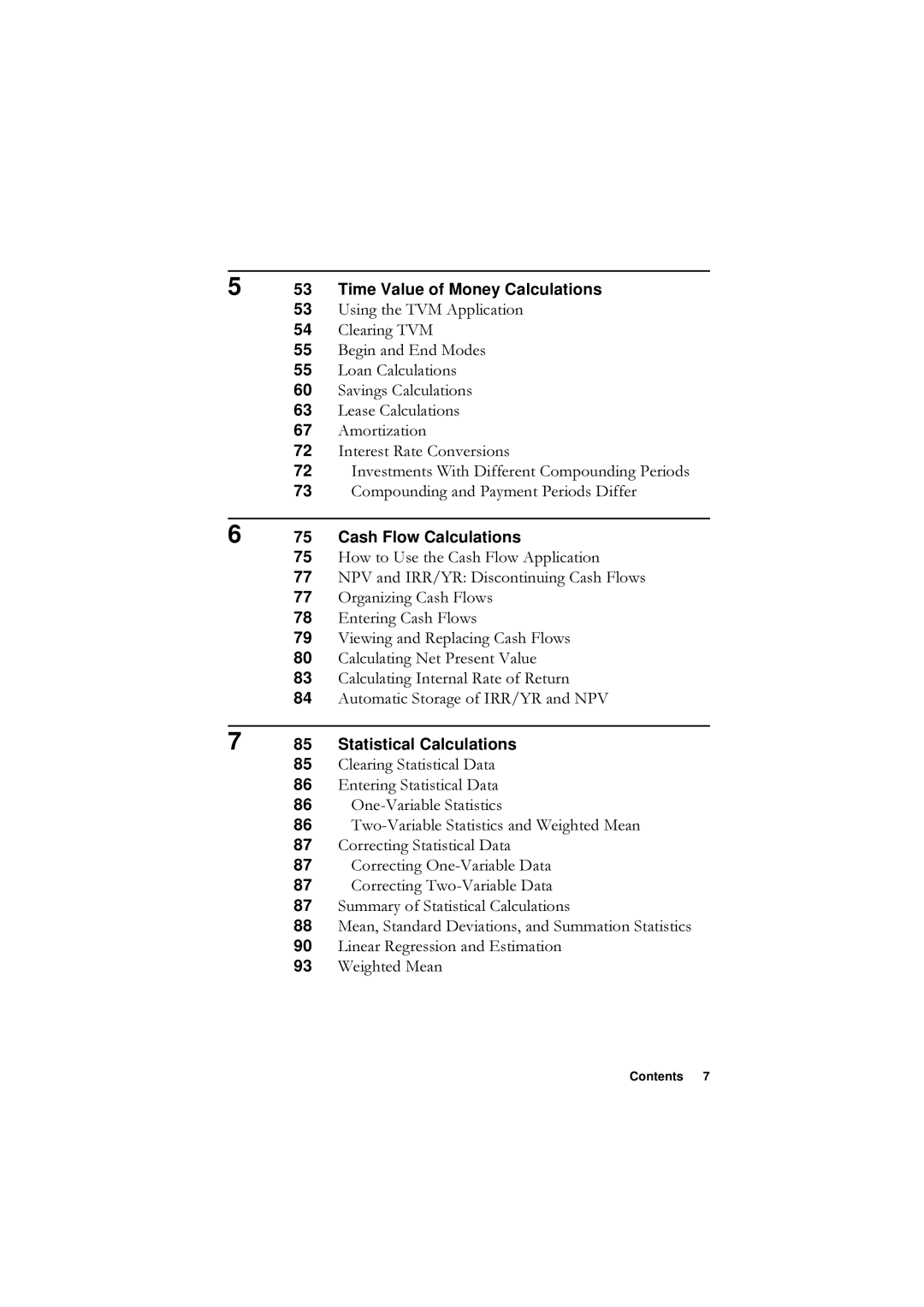 HP F1902-90001 manual 53 8VLQJWKH790$SSOLFDWLRQ, 54 &OHDULQJ790, 73 &RPSRXQGLQJDQG3D\PHQW3HULRGV’LIIHU 