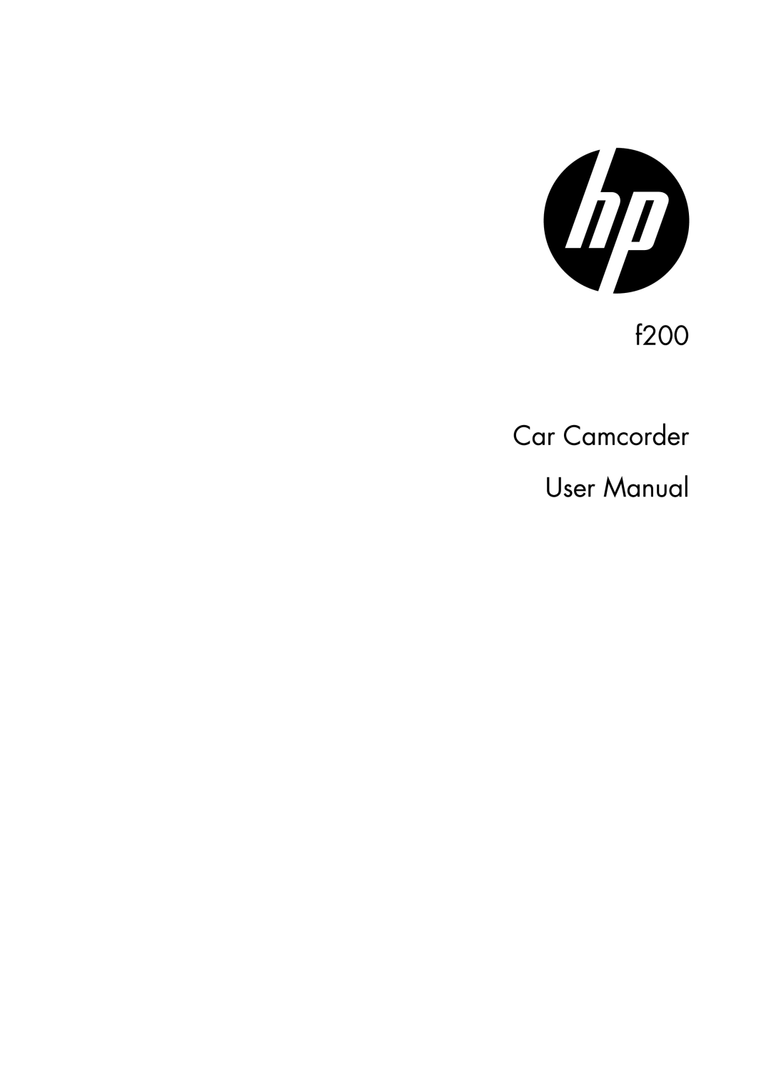 HP f200 Car manual 