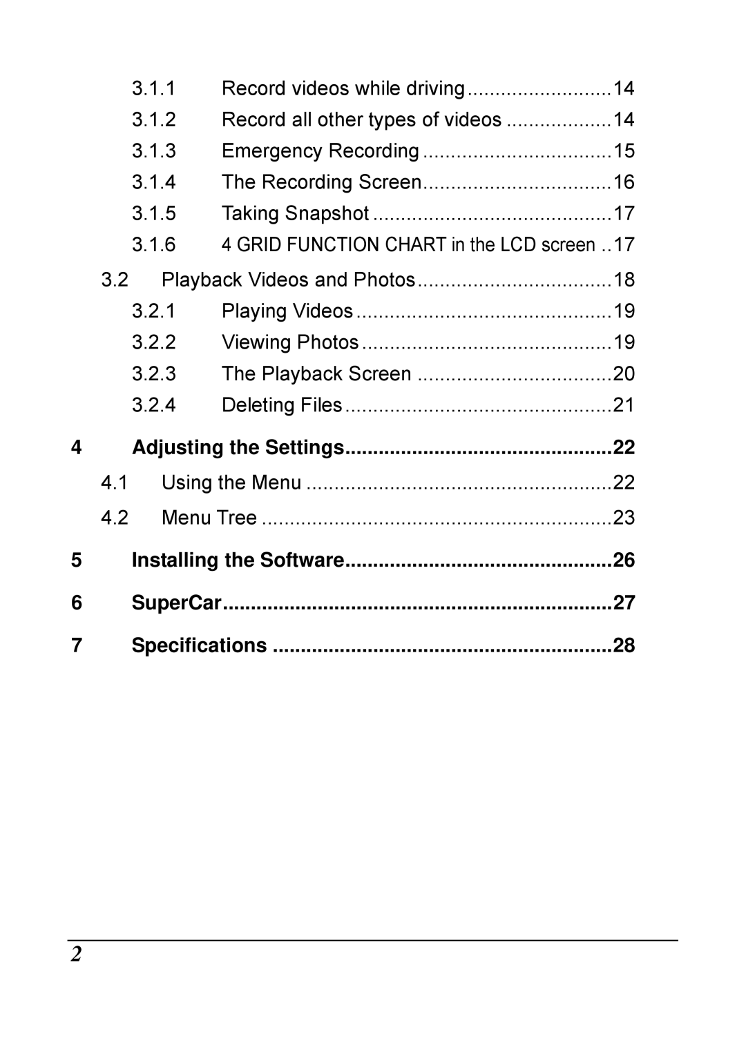 HP f210 Car manual Adjusting the Settings 