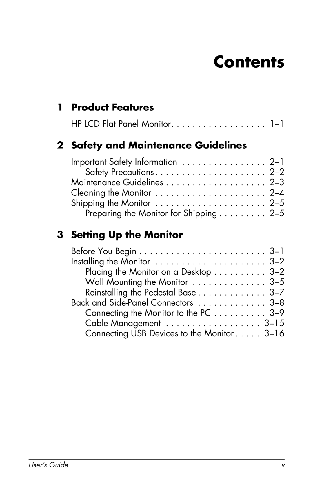 HP F2105 manual Contents 