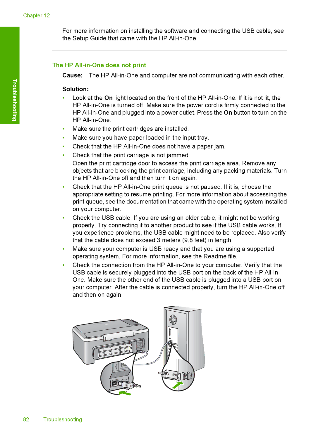 HP F2110, F2187, F2180, F2140, F2120 manual HP All-in-One does not print 