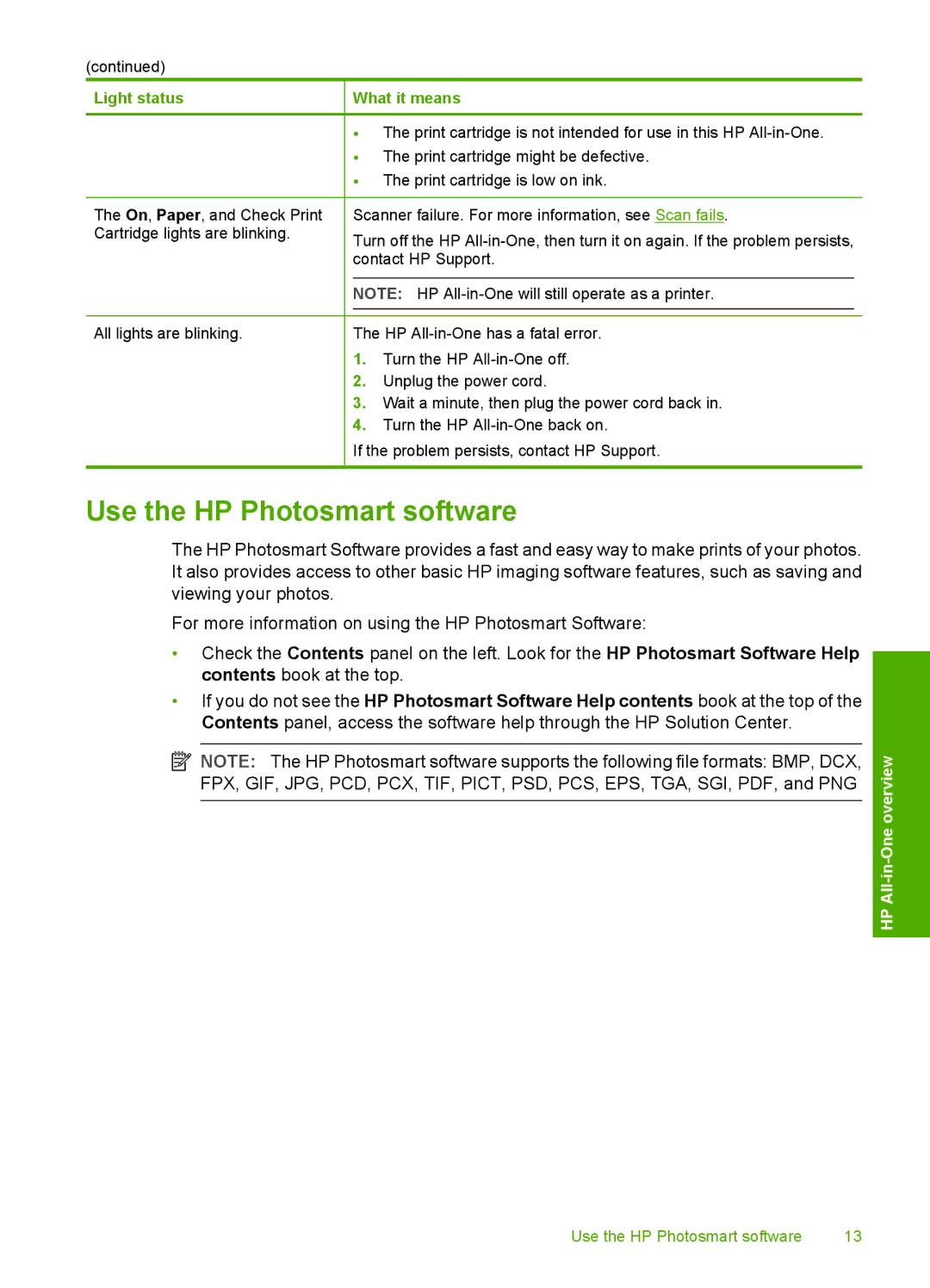 HP F2200 manual Use the HP Photosmart software 