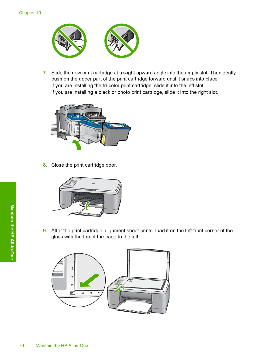 HP F2200 manual Maintain the HP All-in-One 