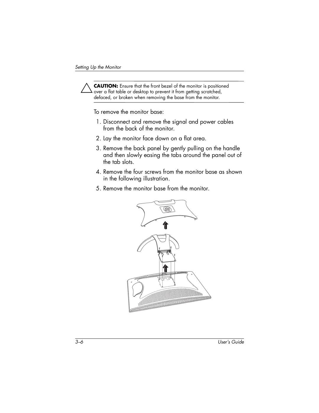 HP f2304 High Def manual Setting Up the Monitor 